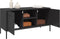 vidaXL - Tv-meubel - 100,5x39x50,5 - cm - staal - zwart