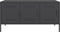 vidaXL - Tv-meubel - 100,5x39x50,5 - cm - staal - zwart