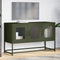 vidaXL - Tv-meubel - 100,5x39x60,5 - cm - koudgewalst - staal - olijfgroen