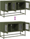 vidaXL - Tv-meubel - 100,5x39x60,5 - cm - koudgewalst - staal - olijfgroen