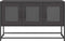 vidaXL - Tv-meubel - 100,5x39x60,5 - cm - koudgewalst - staal - zwart