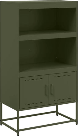vidaXL - Tv-meubel - 100,5x39x60,5 - cm - staal - antracietkleurig