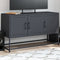 vidaXL - Tv-meubel - 100,5x39x60,5 - cm - staal - antracietkleurig