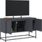 vidaXL - Tv-meubel - 100,5x39x60,5 - cm - staal - antracietkleurig