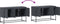vidaXL - Tv-meubel - 100,5x39x60,5 - cm - staal - antracietkleurig