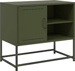 vidaXL - Tv-meubel - 100,5x39x60,5 - cm - staal - mosterdgeel