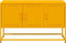 vidaXL - Tv-meubel - 100,5x39x60,5 - cm - staal - mosterdgeel