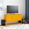 vidaXL - Tv-meubel - 100,5x39x60,5 - cm - staal - mosterdgeel