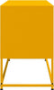 vidaXL - Tv-meubel - 100,5x39x60,5 - cm - staal - mosterdgeel