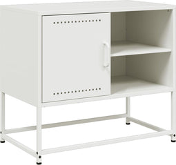 vidaXL - Tv-meubel - 100,5x39x60,5 - cm - staal - olijfgroen