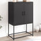 vidaXL - Tv-meubel - 100,5x39x60,5 - cm - staal - olijfgroen