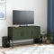 vidaXL - Tv-meubel - 100,5x39x60,5 - cm - staal - olijfgroen