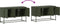vidaXL - Tv-meubel - 100,5x39x60,5 - cm - staal - olijfgroen