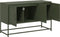 vidaXL - Tv-meubel - 100,5x39x60,5 - cm - staal - olijfgroen
