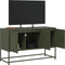 vidaXL - Tv-meubel - 100,5x39x60,5 - cm - staal - olijfgroen