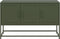 vidaXL - Tv-meubel - 100,5x39x60,5 - cm - staal - olijfgroen