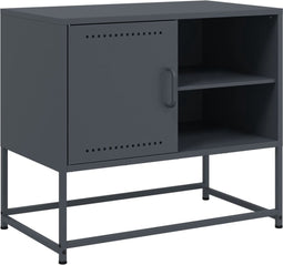 vidaXL - Tv-meubel - 100,5x39x60,5 - cm - staal - roze