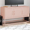 vidaXL - Tv-meubel - 100,5x39x60,5 - cm - staal - roze