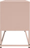 vidaXL - Tv-meubel - 100,5x39x60,5 - cm - staal - roze