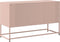 vidaXL - Tv-meubel - 100,5x39x60,5 - cm - staal - roze