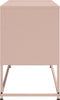 vidaXL - Tv-meubel - 100,5x39x60,5 - cm - staal - roze