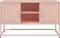 vidaXL - Tv-meubel - 100,5x39x60,5 - cm - staal - roze