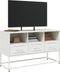 vidaXL - Tv-meubel - 100,5x39x60,5 - cm - staal - wit