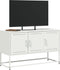 vidaXL - Tv-meubel - 100,5x39x60,5 - cm - staal - wit