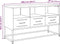 vidaXL - Tv-meubel - 100,5x39x60,5 - cm - staal - wit
