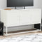 vidaXL - Tv-meubel - 100,5x39x60,5 - cm - staal - wit