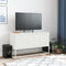 vidaXL - Tv-meubel - 100,5x39x60,5 - cm - staal - wit
