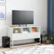 vidaXL - Tv-meubel - 100,5x39x60,5 - cm - staal - wit