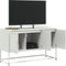 vidaXL - Tv-meubel - 100,5x39x60,5 - cm - staal - wit