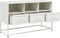 vidaXL - Tv-meubel - 100,5x39x60,5 - cm - staal - wit