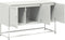 vidaXL - Tv-meubel - 100,5x39x60,5 - cm - staal - wit