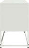 vidaXL - Tv-meubel - 100,5x39x60,5 - cm - staal - wit