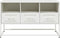 vidaXL - Tv-meubel - 100,5x39x60,5 - cm - staal - wit