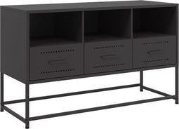 vidaXL - Tv-meubel - 100,5x39x60,5 - cm - staal - zwart