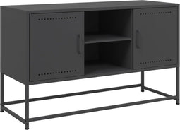 vidaXL - Tv-meubel - 100,5x39x60,5 - cm - staal - zwart