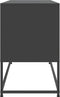 vidaXL - Tv-meubel - 100,5x39x60,5 - cm - staal - zwart
