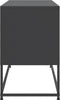 vidaXL - Tv-meubel - 100,5x39x60,5 - cm - staal - zwart