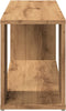 vidaXL - Tv-meubel - 100x24x32 - cm - bewerkt - hout - artisanaal - eikenkleur