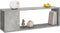 vidaXL - Tv-meubel - 100x24x32 - cm - bewerkt - hout - betongrijs