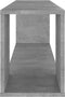 vidaXL - Tv-meubel - 100x24x32 - cm - bewerkt - hout - betongrijs