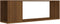 vidaXL - Tv-meubel - 100x24x32 - cm - bewerkt - hout - bruin - eikenkleur