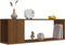 vidaXL - Tv-meubel - 100x24x32 - cm - bewerkt - hout - bruin - eikenkleur
