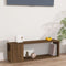 vidaXL - Tv-meubel - 100x24x32 - cm - bewerkt - hout - bruin - eikenkleur