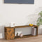 vidaXL - Tv-meubel - 100x24x32 - cm - bewerkt - hout - gerookt - eikenkleurig
