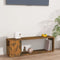 vidaXL - Tv-meubel - 100x24x32 - cm - bewerkt - hout - gerookt - eikenkleurig