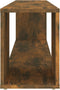 vidaXL - Tv-meubel - 100x24x32 - cm - bewerkt - hout - gerookt - eikenkleurig